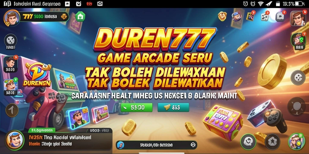 Tampilan gameplay DUREN777 yang menegangkan dan memukau.