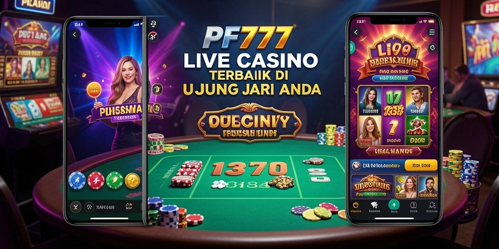 Gameplay Live Casino PF777 dengan dealer profesional dan interaktif.