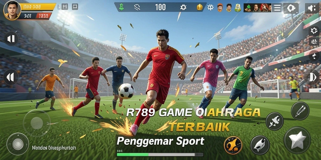 Tampilan gameplay mendebarkan dari RR789 dengan aksi olahraga yang seru.