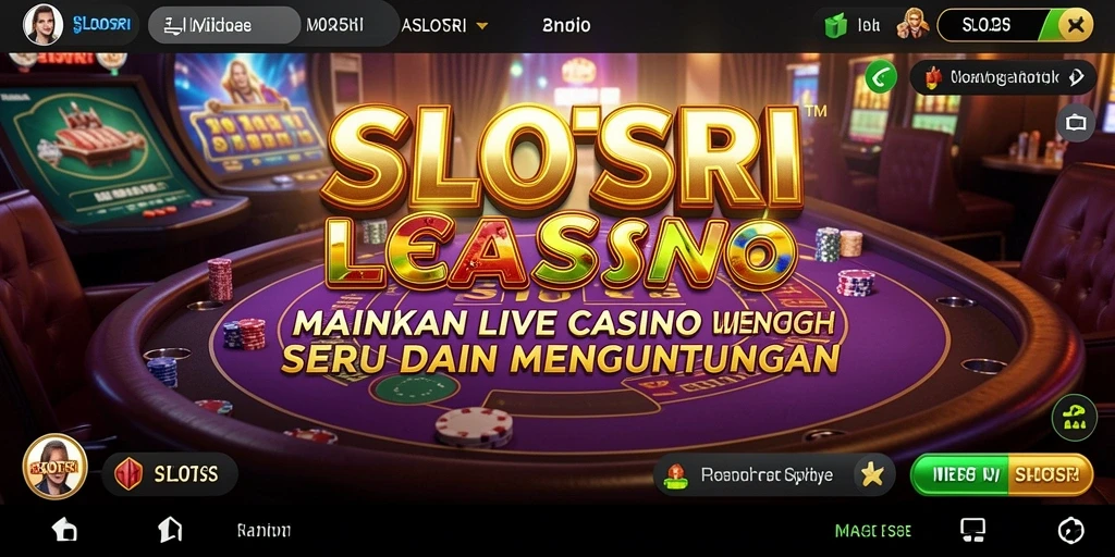 Tampilan gameplay Live Casino yang mendebarkan di SLOTSRI.