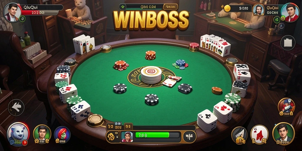 Tampilan gameplay QiuQiu yang seru di WINBOSS.